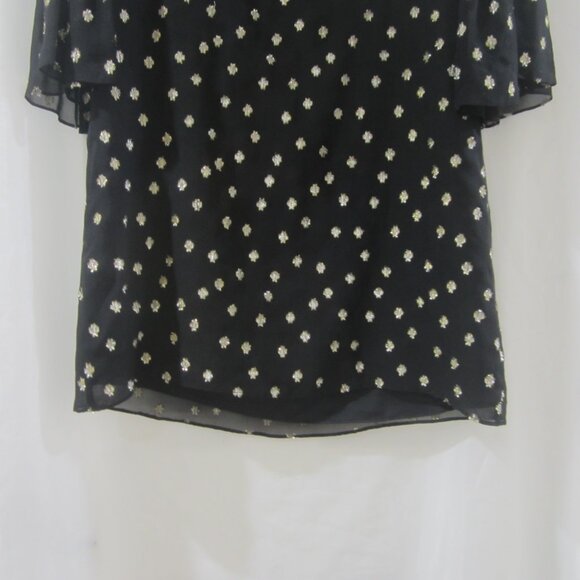 Lilly Pulitzer 4 Caroline Silk Tunic Dress Gold Metallic - Picture 8 of 8